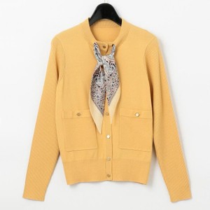 スカーフ付きカーディガン