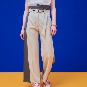 バイカラーパンツ