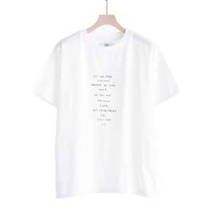 英文プリントTシャツ