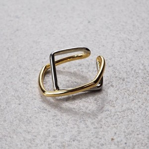 バイカラーイヤーカフ