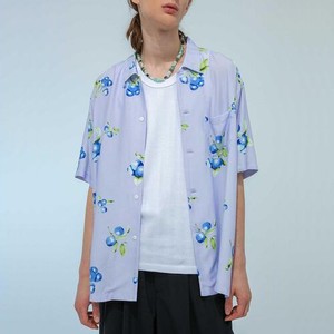 ブルーベリー柄シャツ ブルーベリー柄シャツ