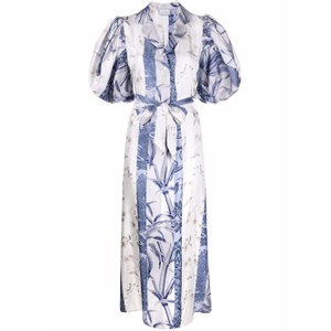 シルクプリントワンピース