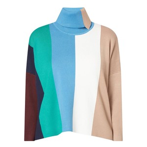 カラーブロックニット