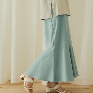 ブルーのマーメイドスカート