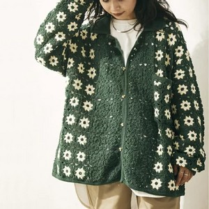 クロシェニットカーディガン クロシェニットカーディガン