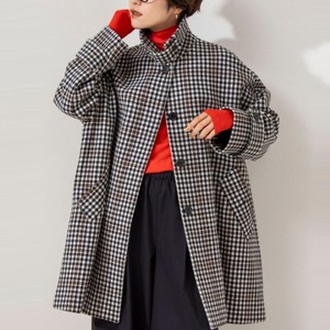 チェック柄ショートコート