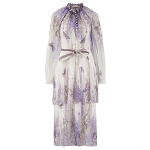 内田有紀さん着用 polyester chiffon ボウタイワンピース 内田有紀さん