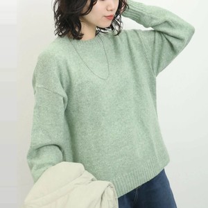 グリーンのモヘアニット グリーンのモヘアニット