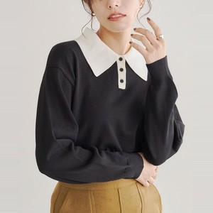 バイカラーポロニット バイカラーポロニット