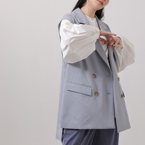 ブルーのテーラードジレ ブルーのテーラードジレ