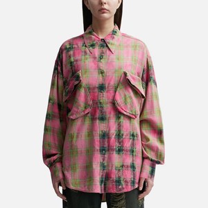 チェック柄シャツ