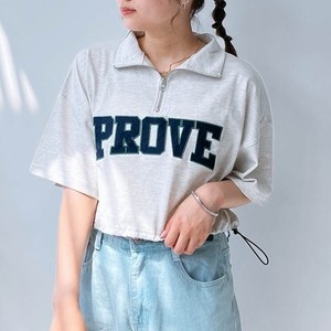 ハーフジップロゴTシャツ