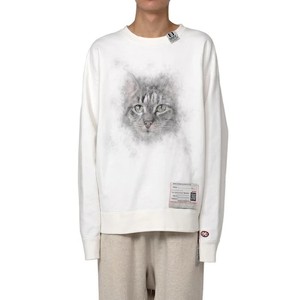 猫プリントスウェット