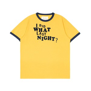 イエローのロゴTシャツ