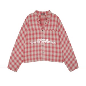 チェック柄シャツ