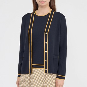 配色ラインカーディガン