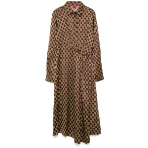 幾何学柄ドレス