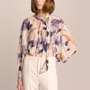 プリントブラウス