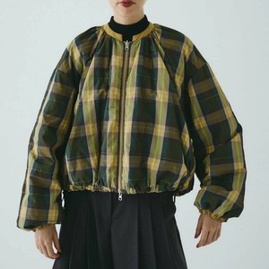 チェック柄ブルゾン チェック柄ブルゾン