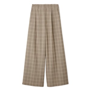 チェック柄テーラードパンツ