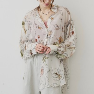 花柄プリントシャツ 花柄プリントシャツ