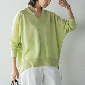 グリーンのニット