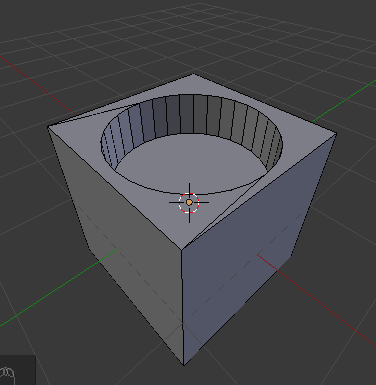 Blender で丸い穴をあける しっぽを追いかけて Blender で丸い穴をあける しっぽを追いかけて