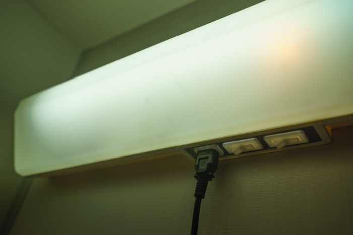 新いしかりB寝台にはコンセントあり