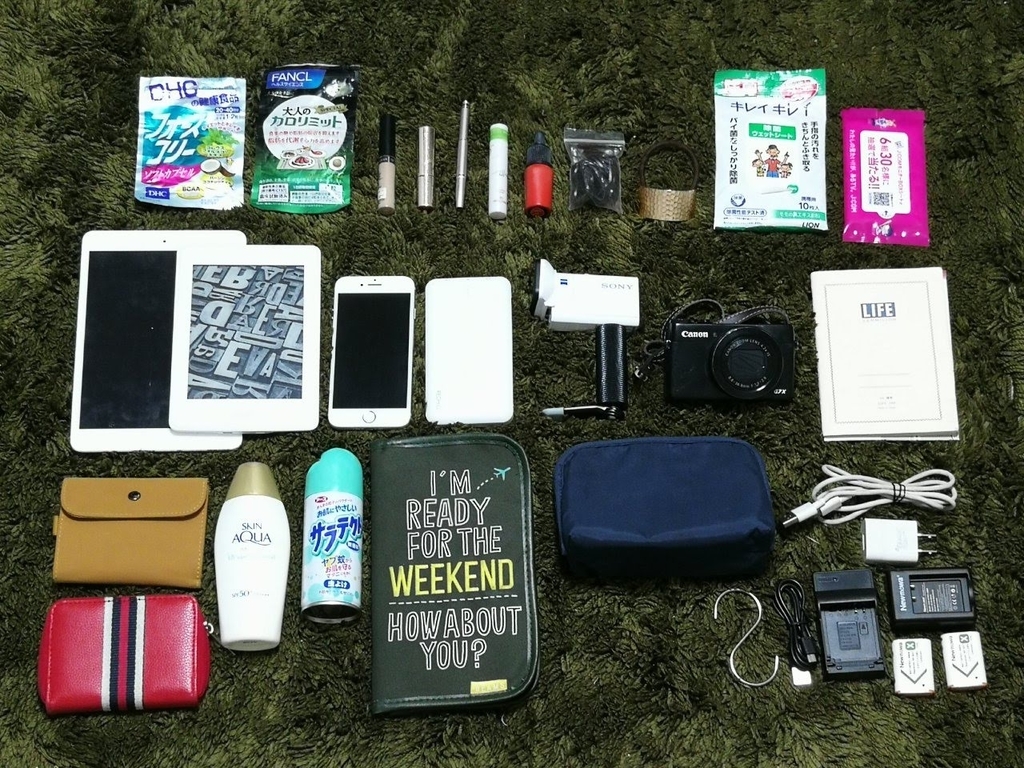カバンの中の荷物