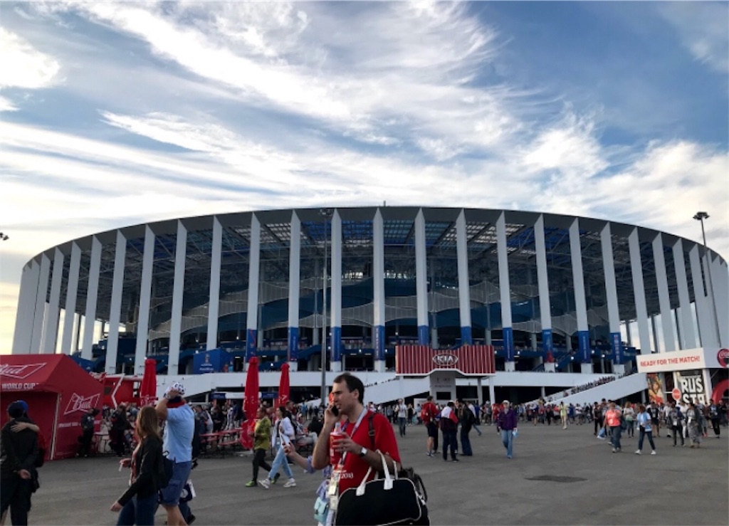 ロシアw杯観戦録10 ニジニ ノブゴロドで準々決勝フランスvsウルグアイを観戦 海外組に会いに行こう