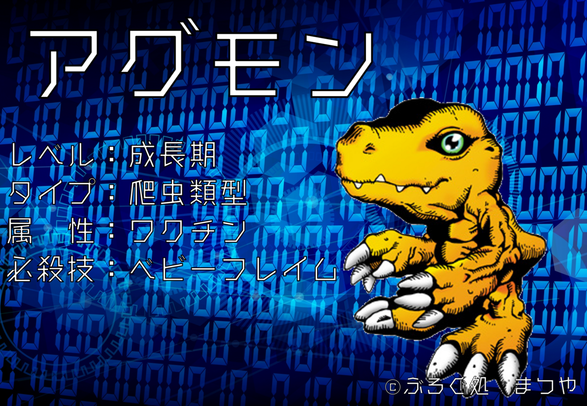 マスコットデジモンの進化 - ぶろぐ処 まつや