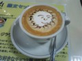 [ラテアート]塩キャラメルのカプチーノ♪