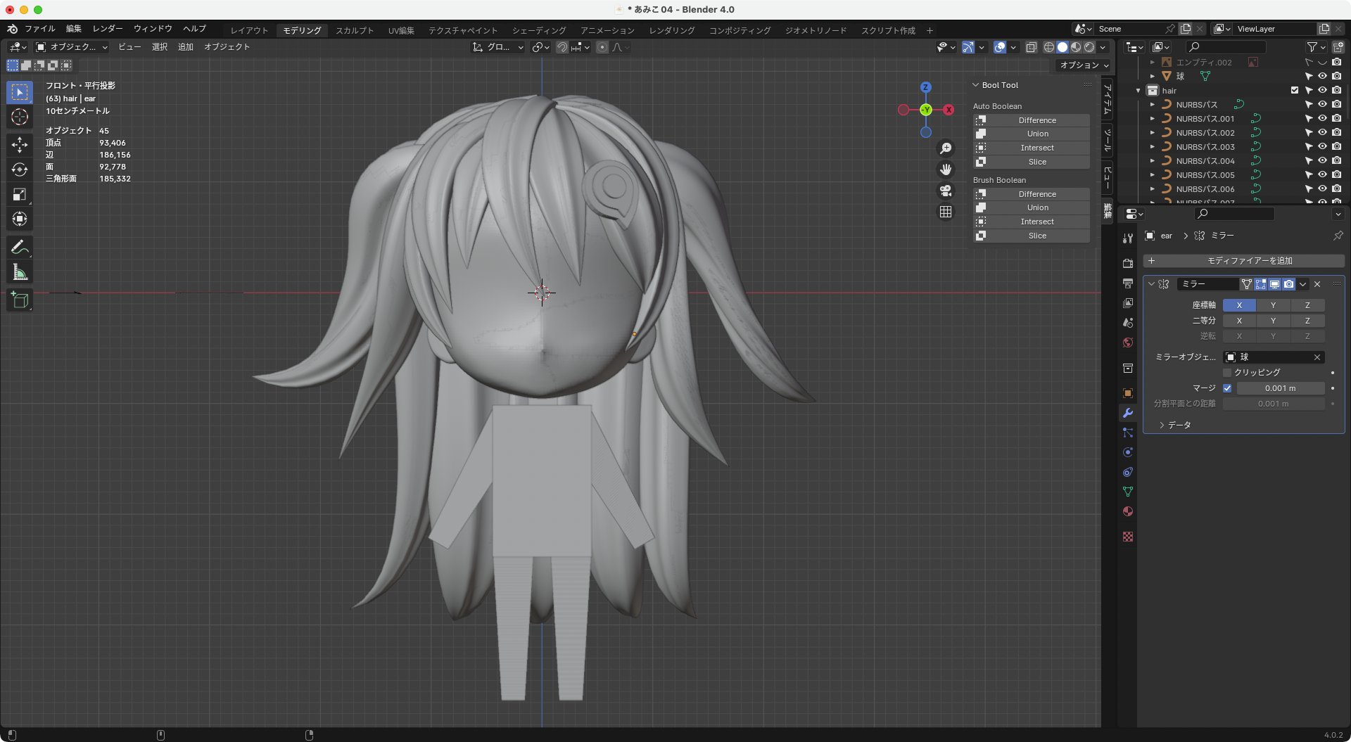 Blender - ねんどろいどあみこ