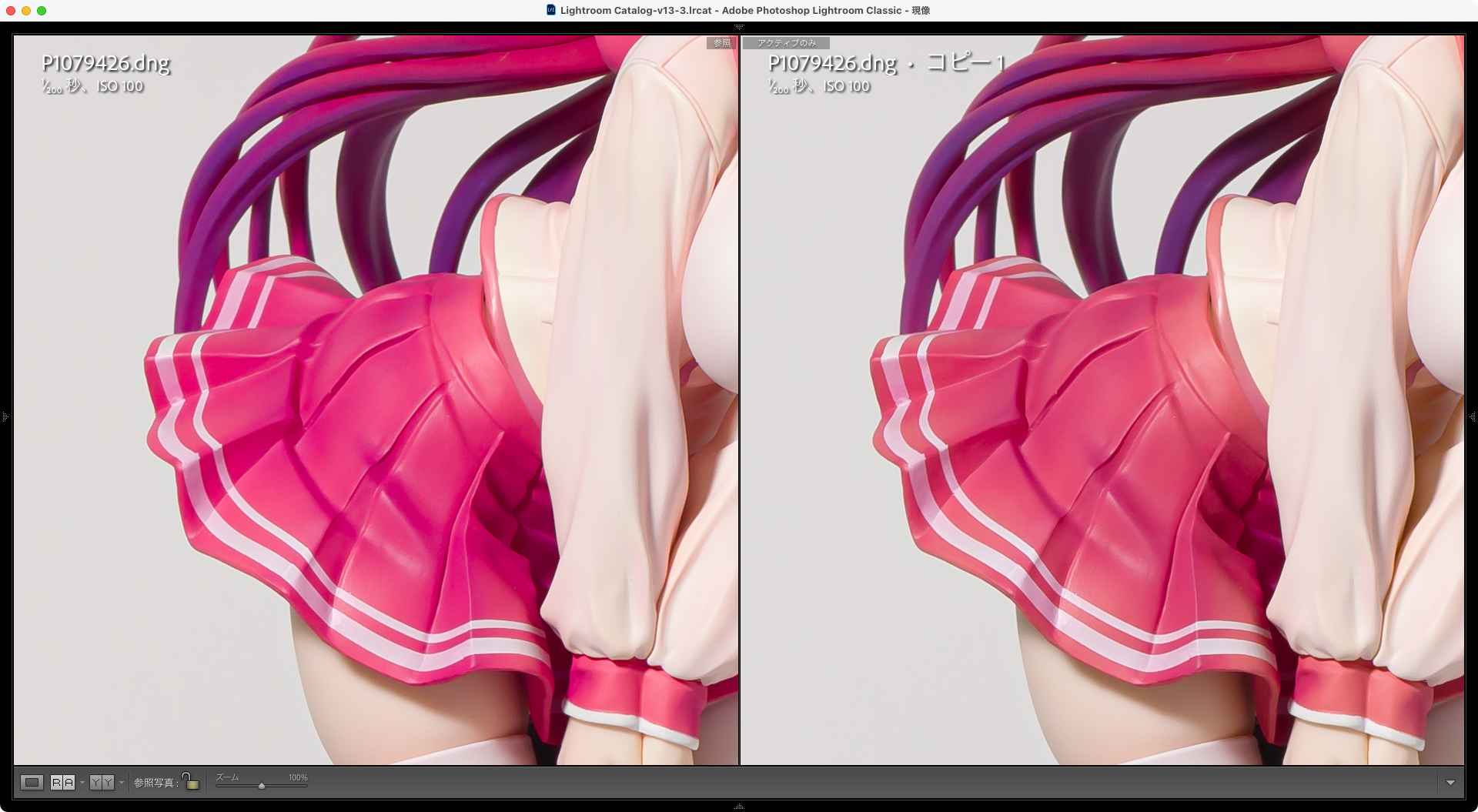 左:ColorChecker Camera Calibration、右: Adobe DNG Profile Editor