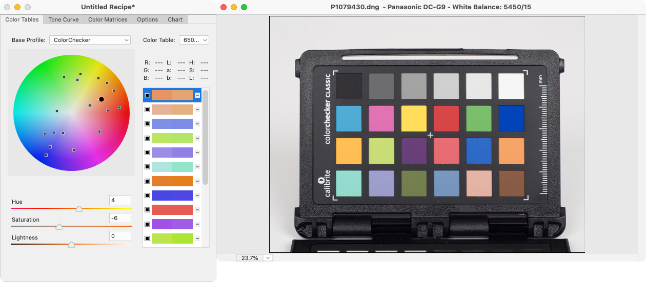 Adobe DNG Profile Editor