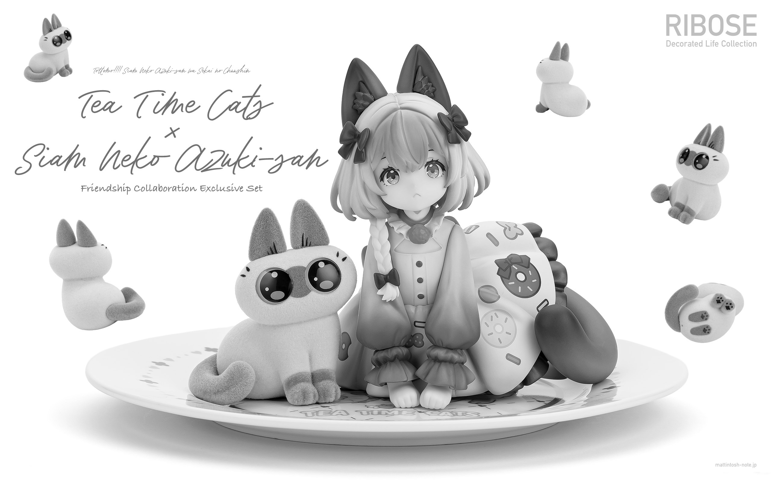 REVIEW RIBOSE DLCシリーズ ティータイムキャッツ×シャム猫あずきさん