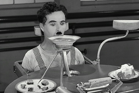 モダン・タイムス」（1936）進取の気性に富む勤労者を讃える物語