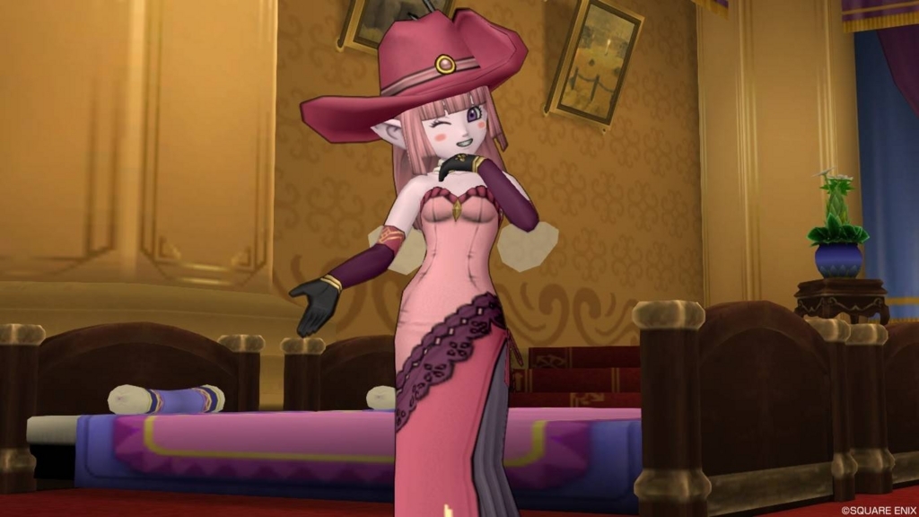 これでリーネさんと仲良しに モダンローズドレス装備でドレアしてみましたよ ドラクエ10好きのミルクでミルクティドラクエ 金策ブログ