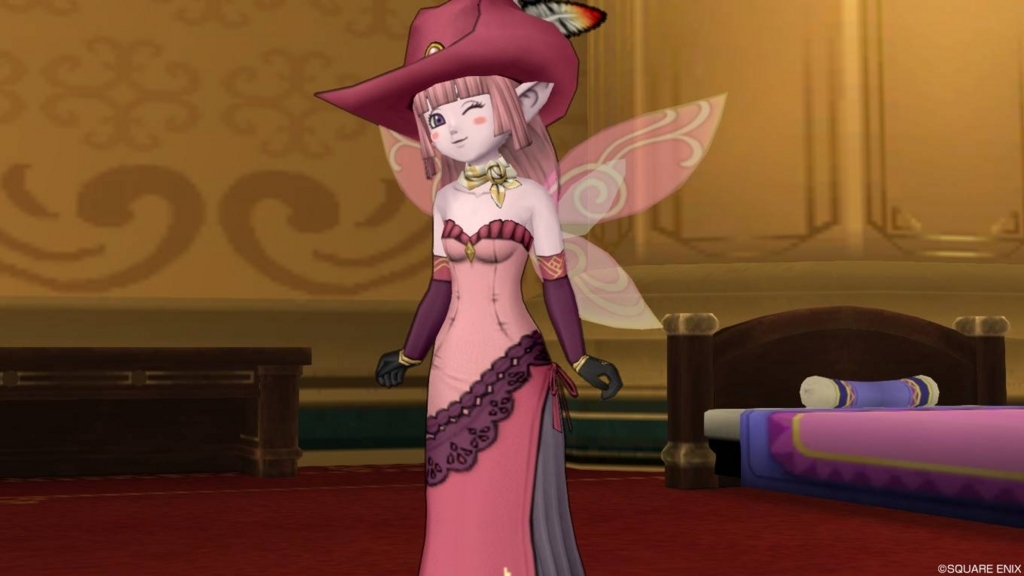 これでリーネさんと仲良しに モダンローズドレス装備でドレアしてみましたよ ドラクエ10好きのミルクでミルクティドラクエ 金策ブログ