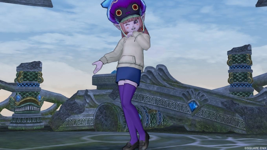 これはかわいい ゲノミーキャップでドレスアップしてみましたよ ドラクエ10好きのミルクでミルクティドラクエ 金策ブログ