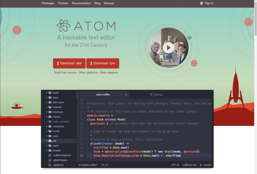 Ubuntu Atomをインストールする 日本語環境にする Milkのメモ帳