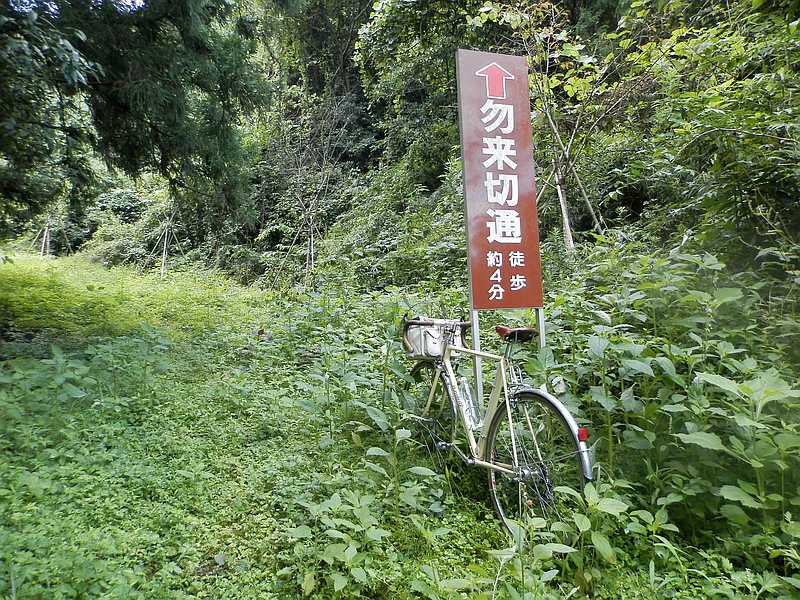 自転車の前に来てすぐ左折