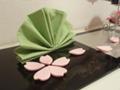 さくらの箸おきを使って