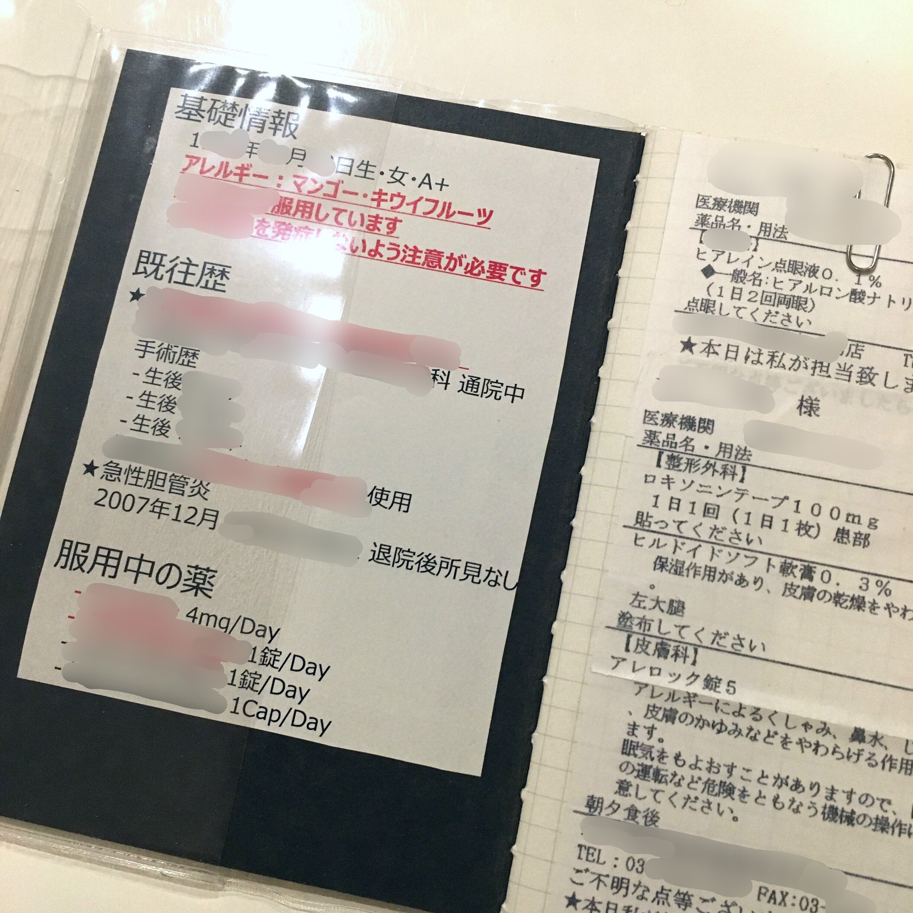 ダサくないおくすり手帳 なんちゃってdiy 三十路dinks妻のqol向上計画