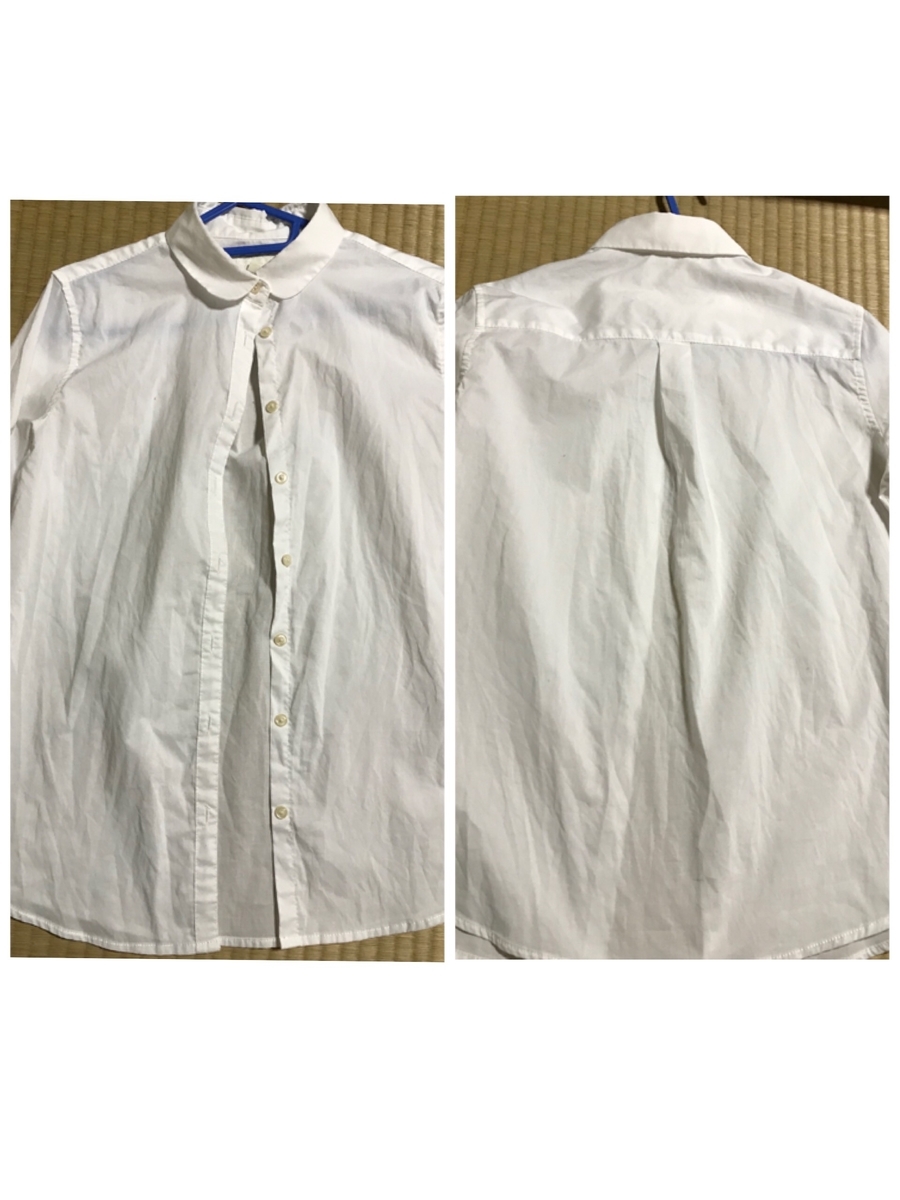 乾いたコットンシャツ