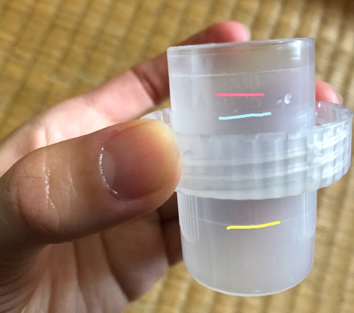 ボトルのキャップ