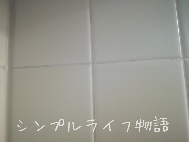 キッチンのタイル壁　目地の掃除２３