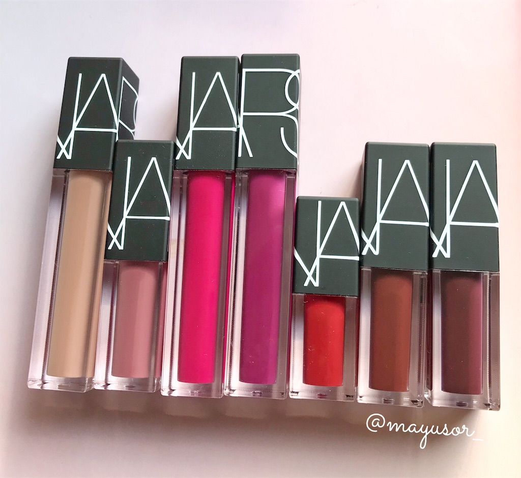 値上げ前に】NARS ベルベットリップグライド手持ちの既存色紹介