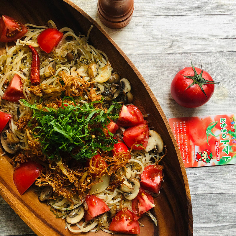 冷製 温製どちらでもok きのことトマトのパスタ 関東きのこの会 きのこ情報ポータルサイト