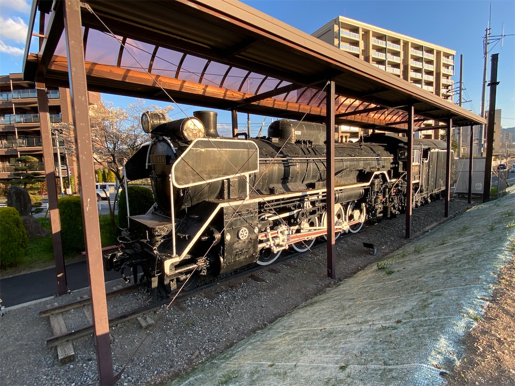 諏訪湖畔のD51 - 走ルンですノート